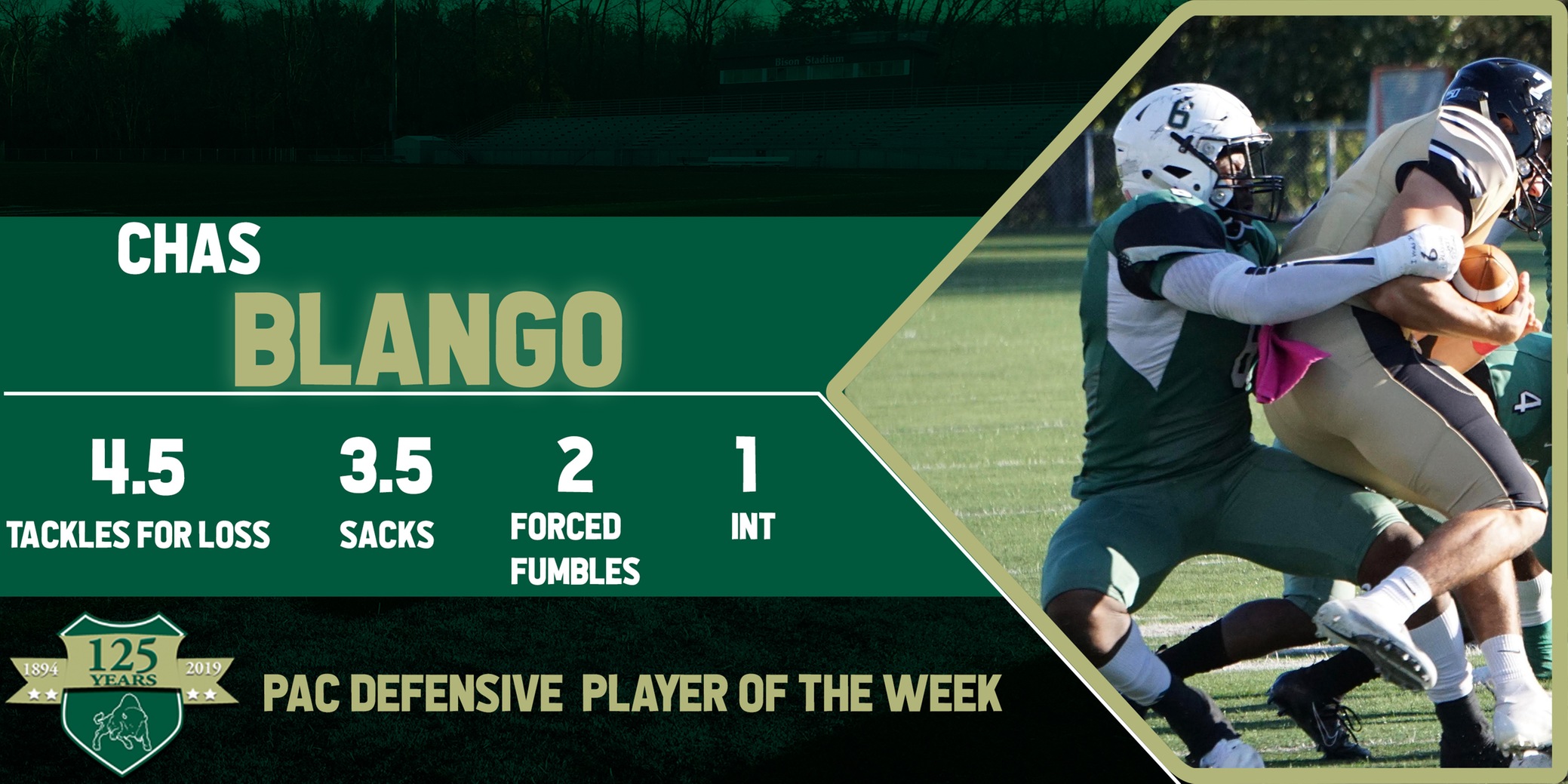 Blango Earns PAC Defensive Player of the Week Honors