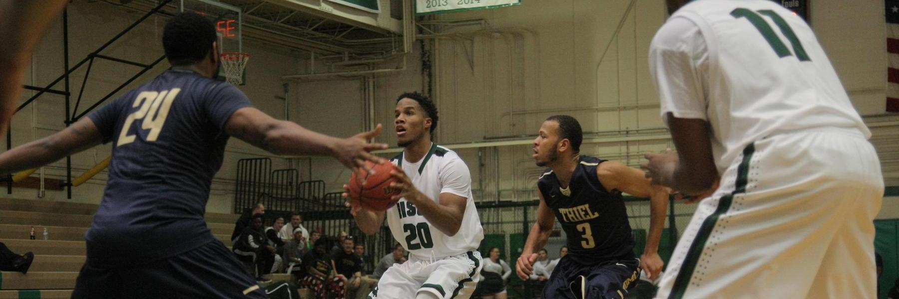Men's Hoops Falls to Thomas More in PAC Tournament Semifinals