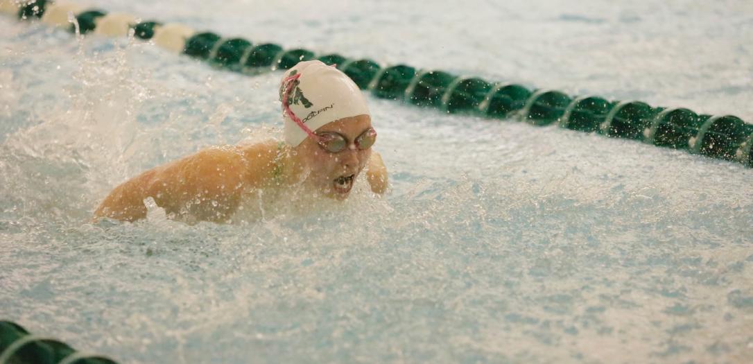 Swimming and Diving competes at Fairmont State