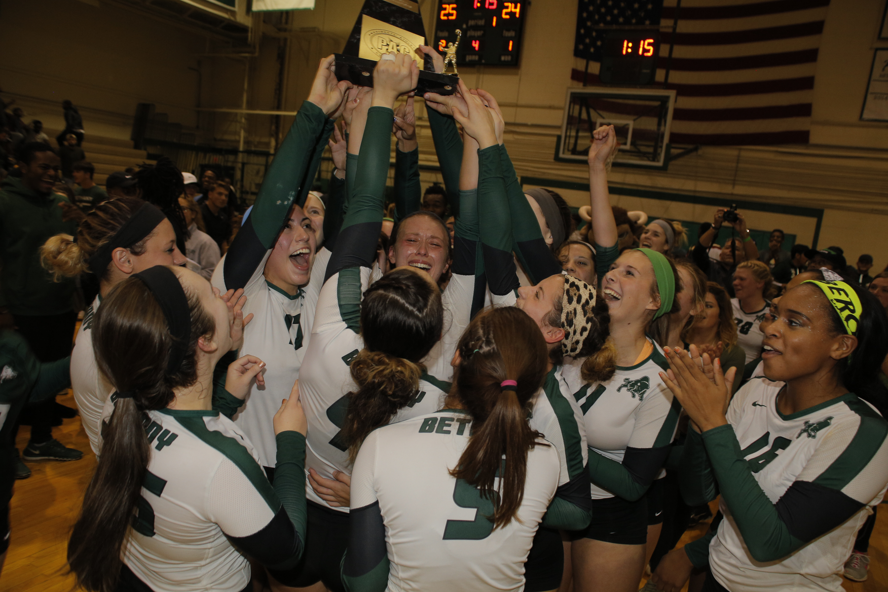 Volleyball claims first PAC Championship, 3-1