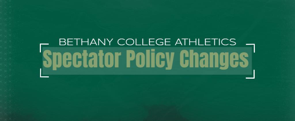 Bethany College Announces Revised Attendance Policy for Indoor Sports