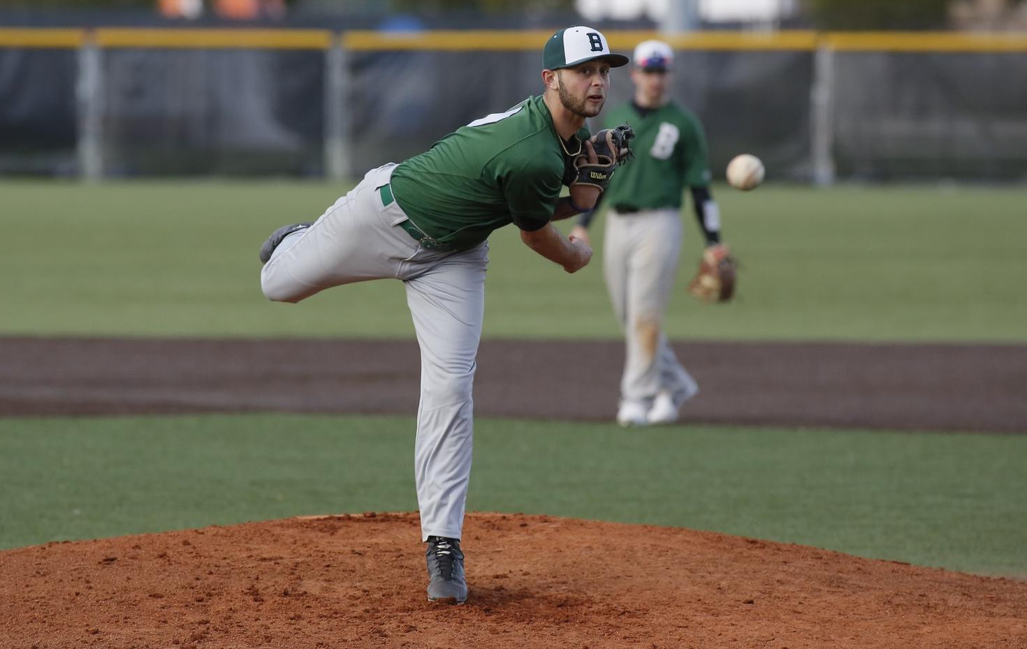 Baseball plays to a split at Grove City