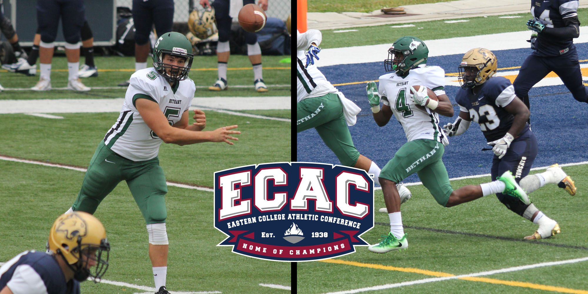 Football Duo Recognized by ECAC