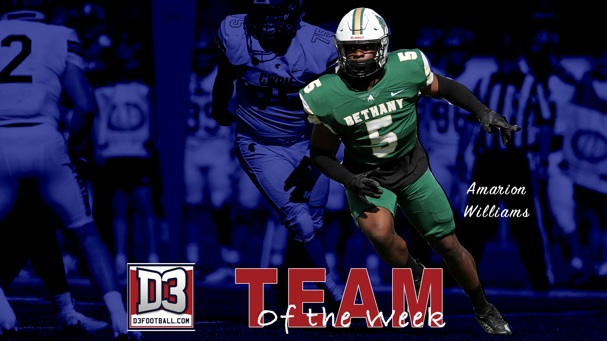 Williams named D3football.com Team of the Week