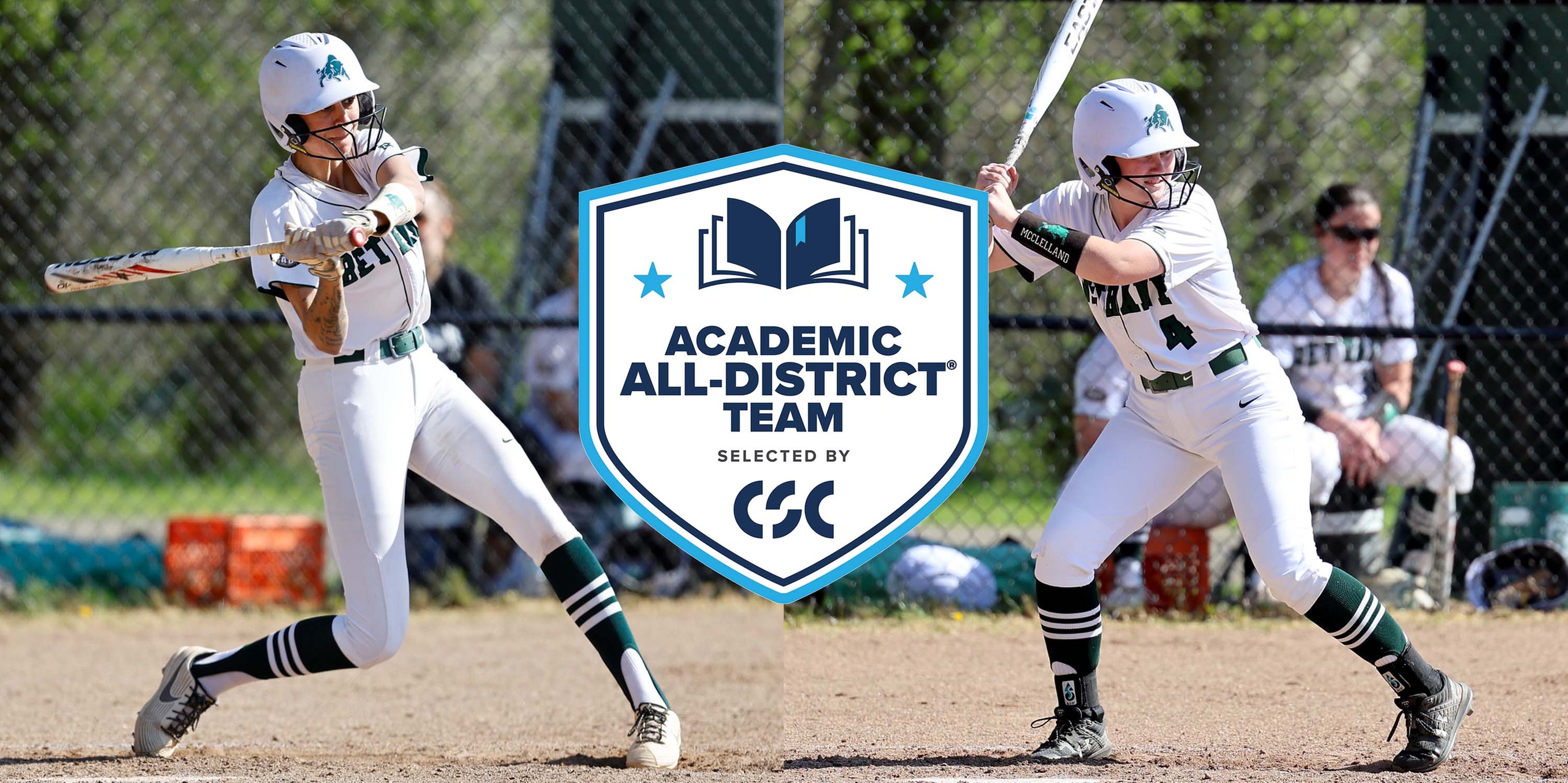 Softball: Goodnight and McClelland earn Academic All-District honors from College Sports Communicators