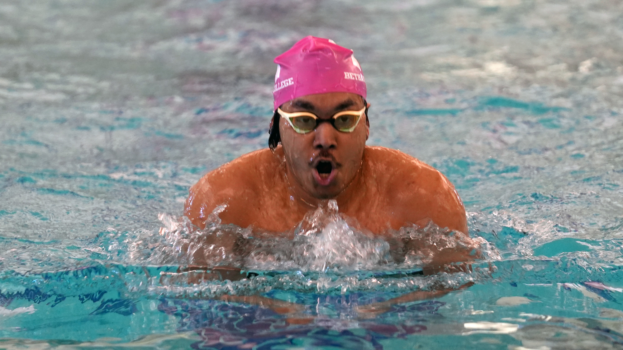 Bison Host Tri-Meet in Improved Pool