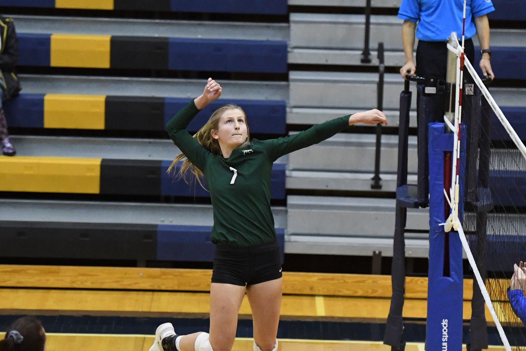 Volleyball Finish Action at Spartans' Invitational with Split