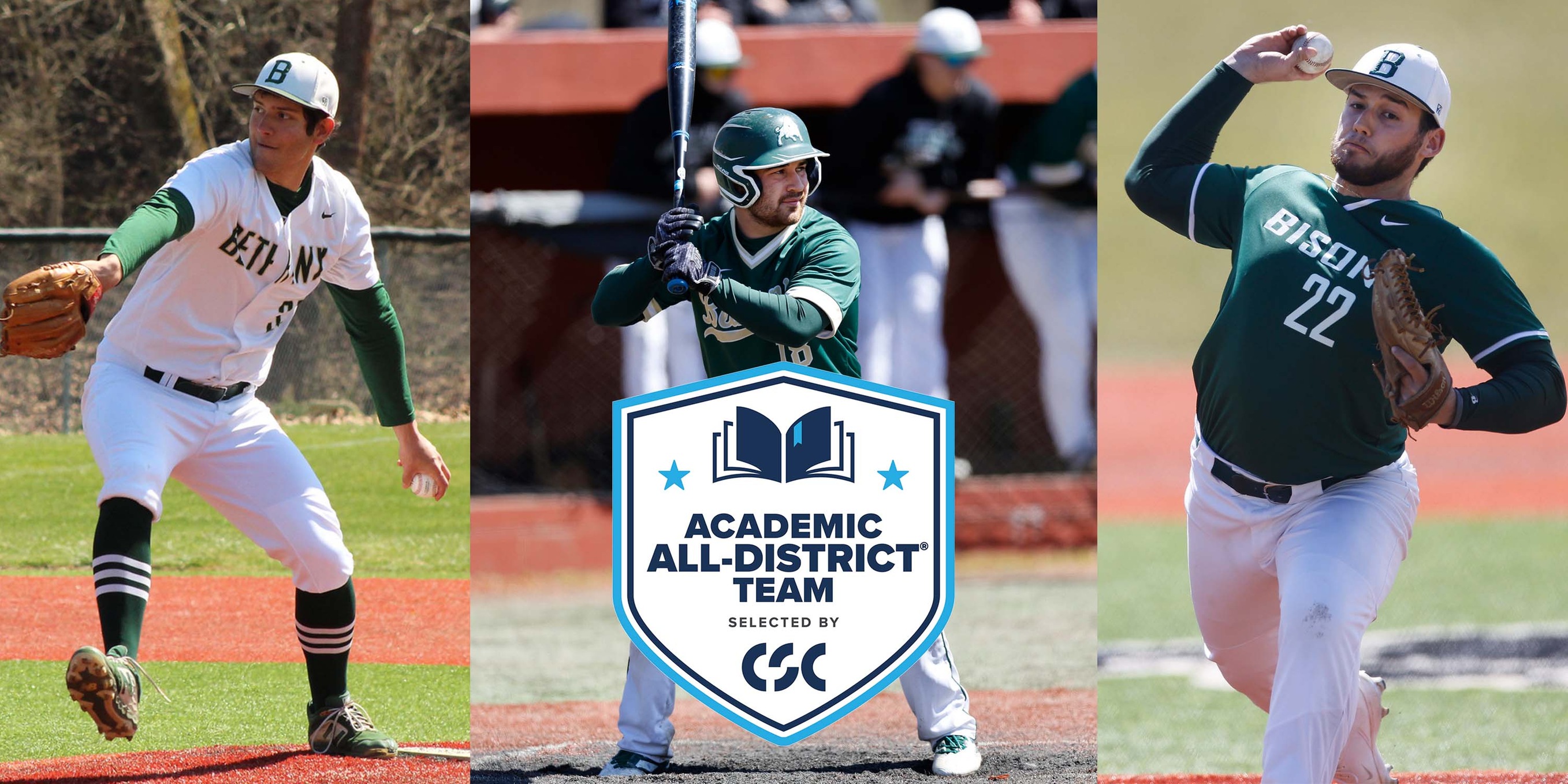 Baseball: Three Bison earn Academic All-District honors from College Sports Communicators